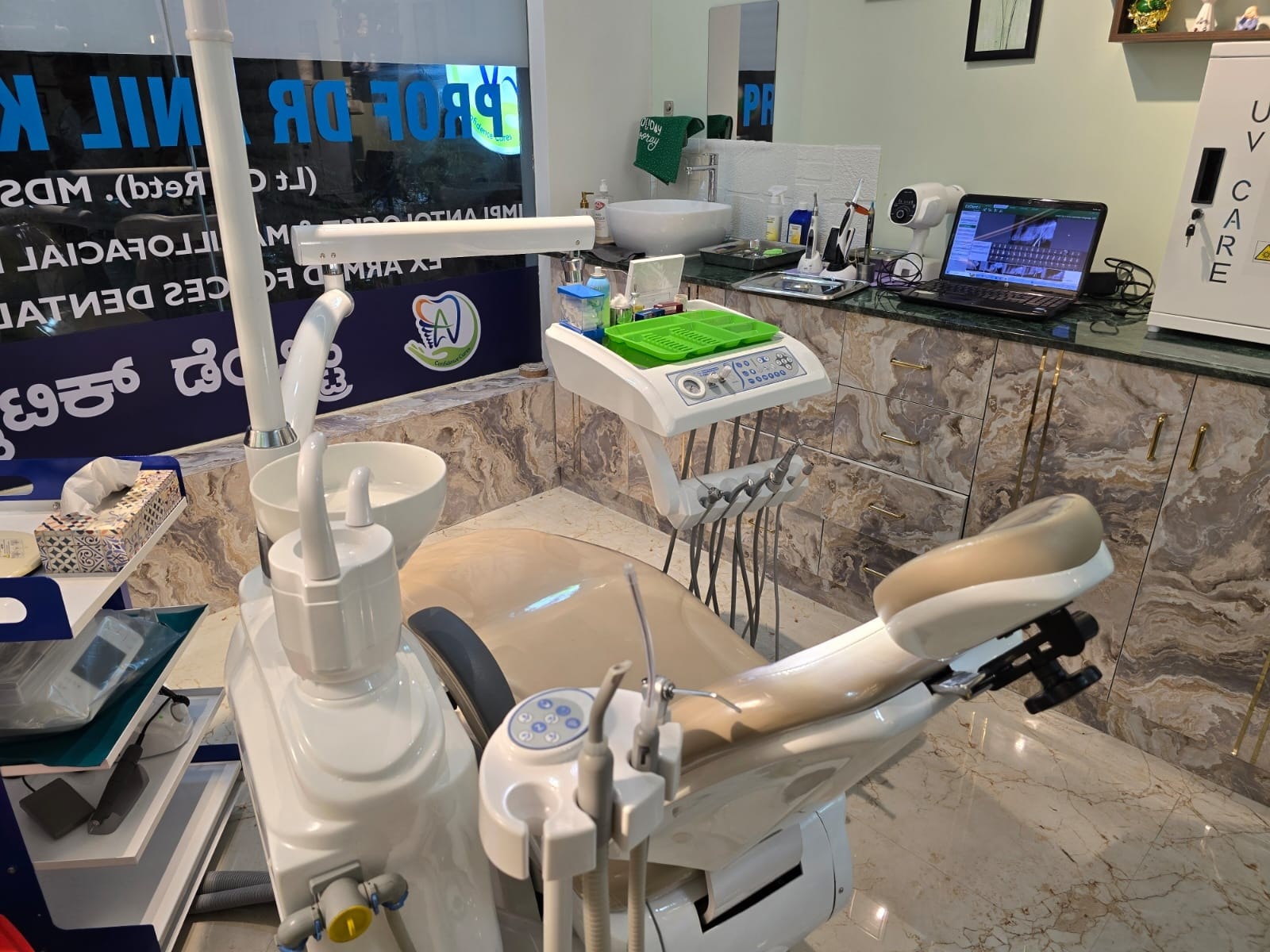 Modern dental treatment room with advanced equipment